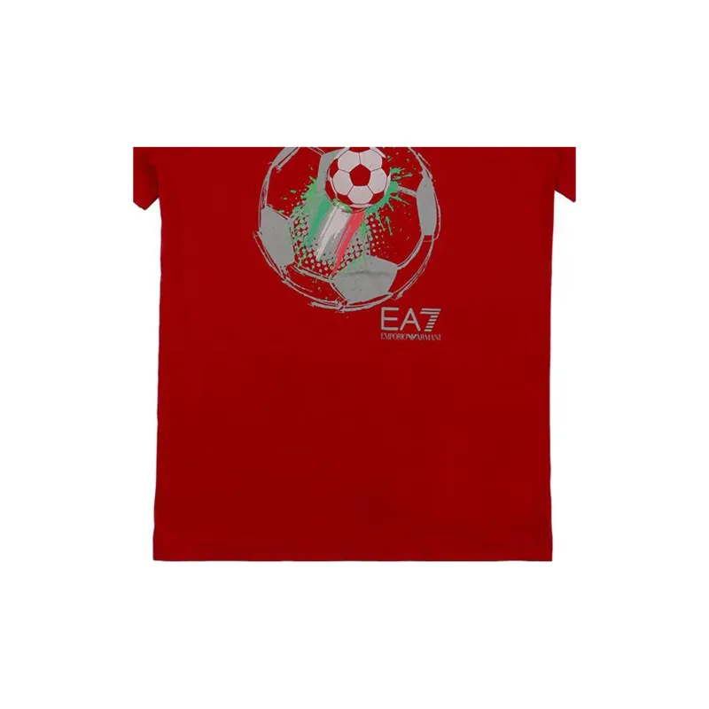 EMPORIO ARMANI EA7 Soccer Jerseys Men Red-2