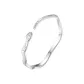 Serpent Crushed Ice Open-Ended Bangle