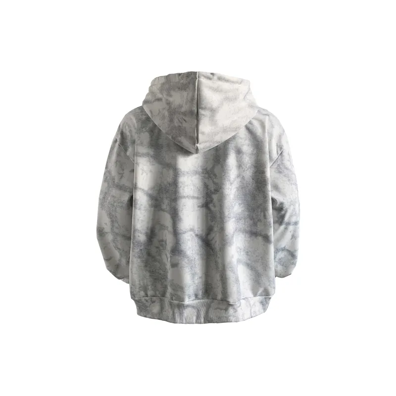 HOKLV Sweatshirt Unisex Tie Dye White-1