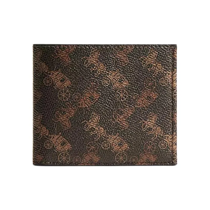 COACH Coated Canvas Wallet Women's Umber-0