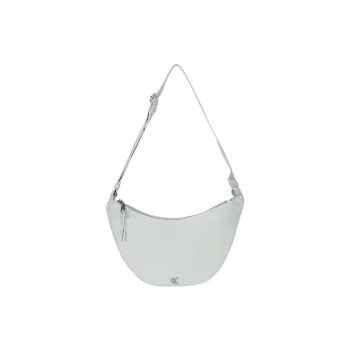 CALVIN KLEIN SS25 Fabric Dumpling Bag, Crossbody Bag Medium Size Women's Light Pea Green