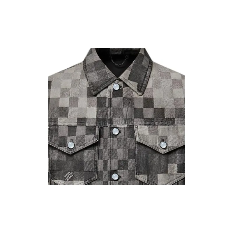 LOUIS VUITTON Damoflage Classic Denim Jacket-7