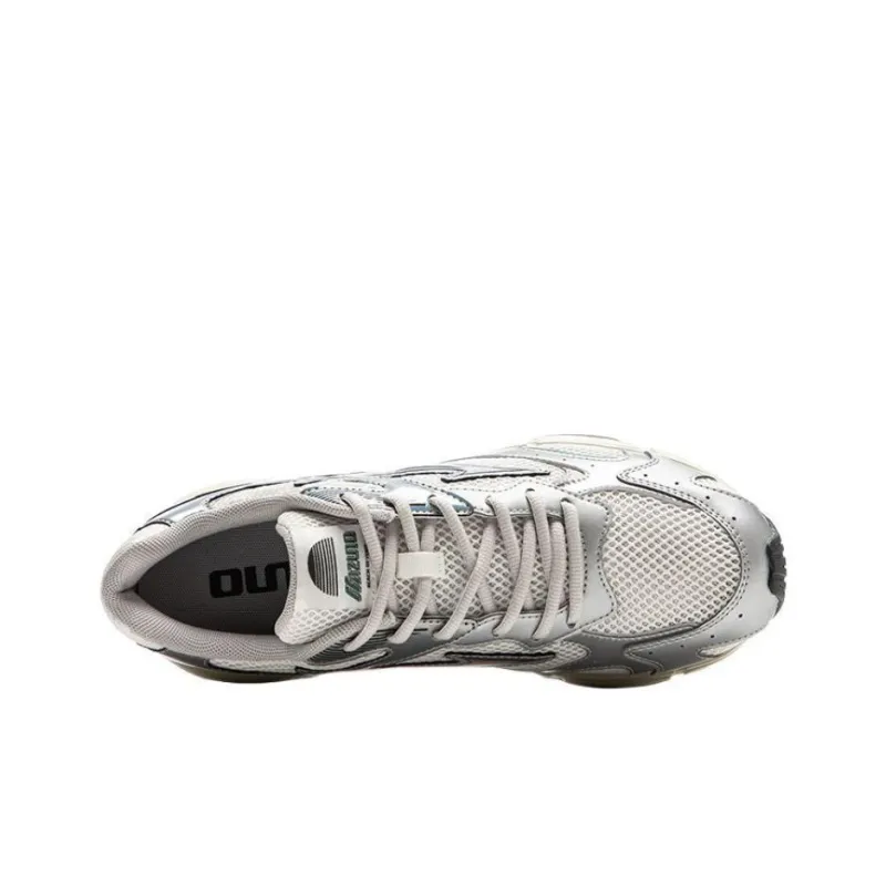 Mizuno Speed 2K Abrasion Resistant Breathable Slip Resistant Low Top Casual Running Shoes Unisex White Silver-2