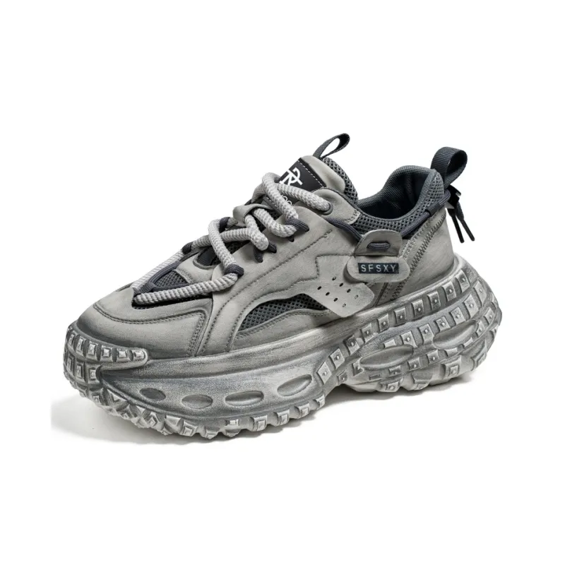 ROBINHOOD Cushioning, Slip Resistant, Abrasion Resistant, Coverage, Height Increasing Low Top Chunky Sneakers Men's Box-2
