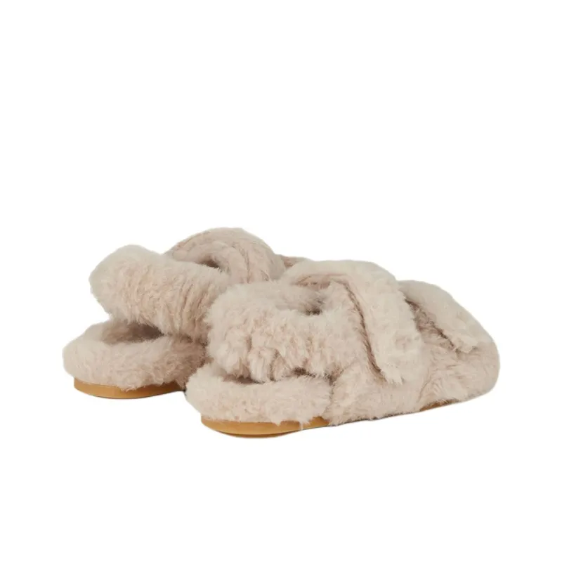 MaxMara One Strap Sandals Women's Beige-3