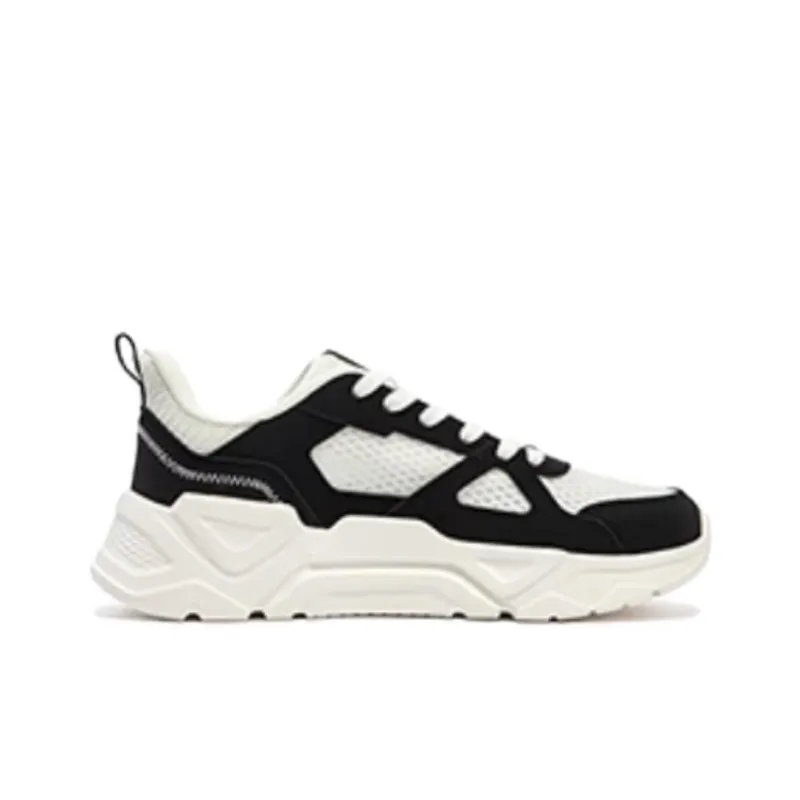 361° Cushioning Wear-Resistant Low-Top Casual Shoes Women's White Black-1