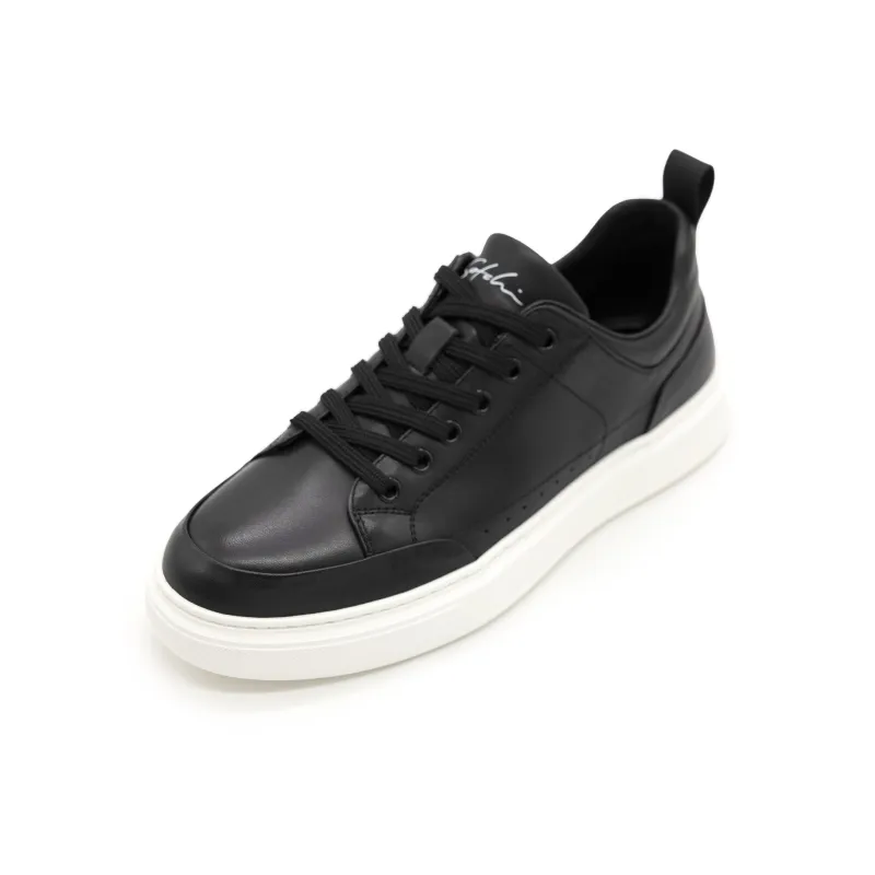 Satchi Low Top Skateboard Shoes Men's Black-1