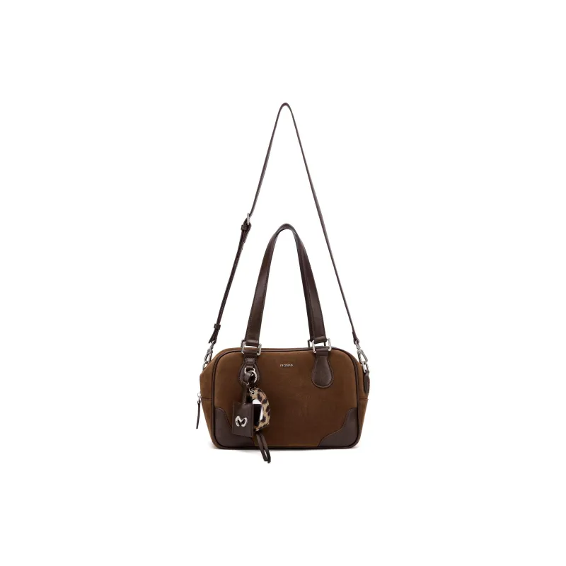 MCMIKO Cow Leather Shoulder Bag Regular Women's Cashmere Brown-1
