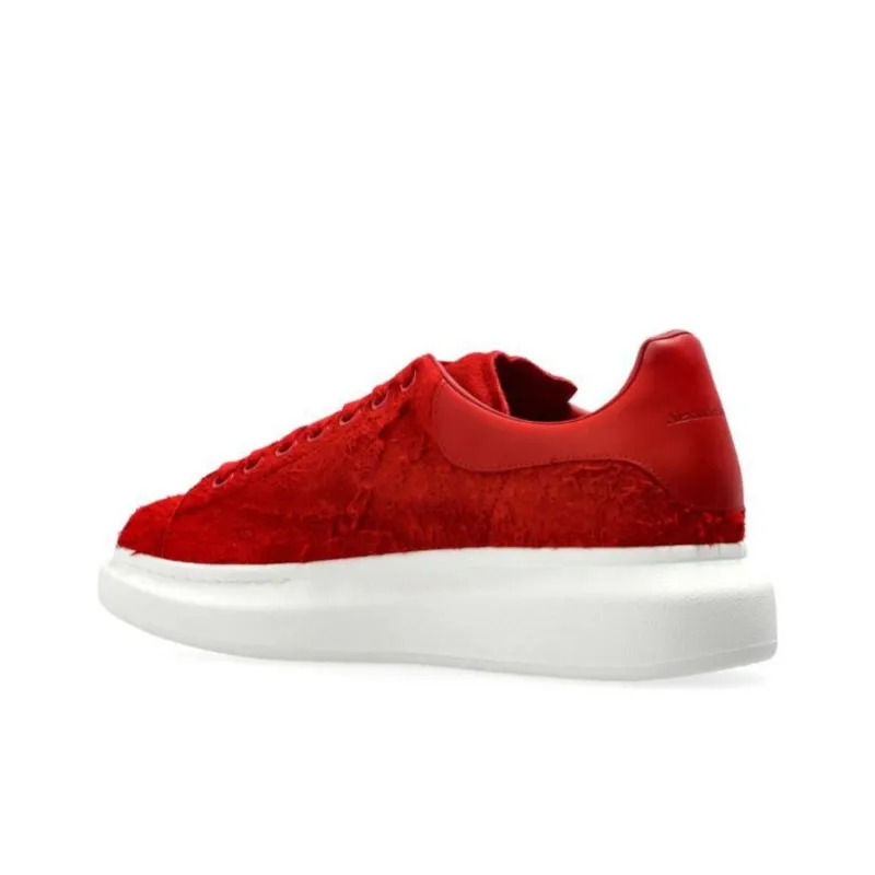 Alexander McQueen Oversized Low-Top Skateboard Shoes Men's Red-4
