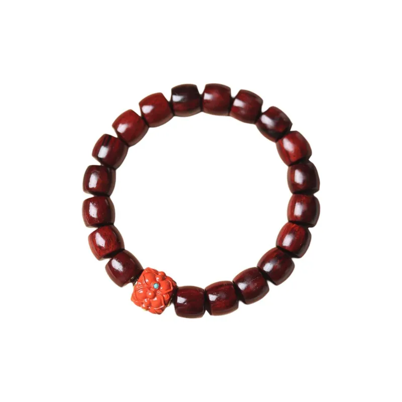 Finger Carpenter Small leaved Rosewood Wooden Bracelets Unisex-7