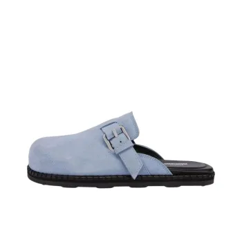 MOSCHINO Buckled Round Toe Mules Women's