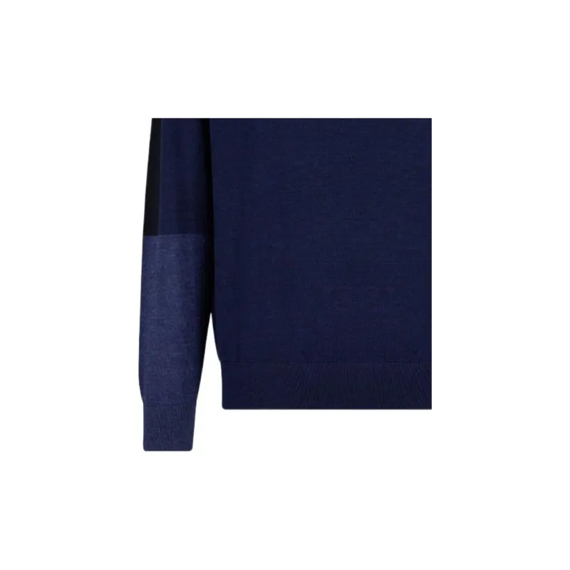 EMPORIO ARMANI Colour Block Crewneck Jumper-3