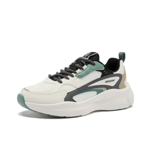 QIAODAN Get Rich Every Day Slip Resistant Warm Low Top Casual Shoes Men's White Green