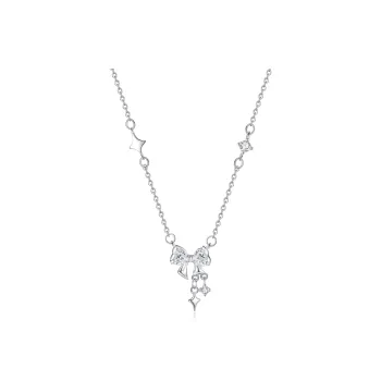 XXA 999 Fine Silver Collarbone Chain Women's