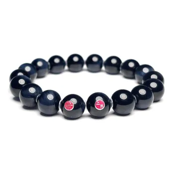 MOUNTAINS AND MANS Tiger's Eye Stone New Chinese Style Good Luck Beaded Bracelet Unisex