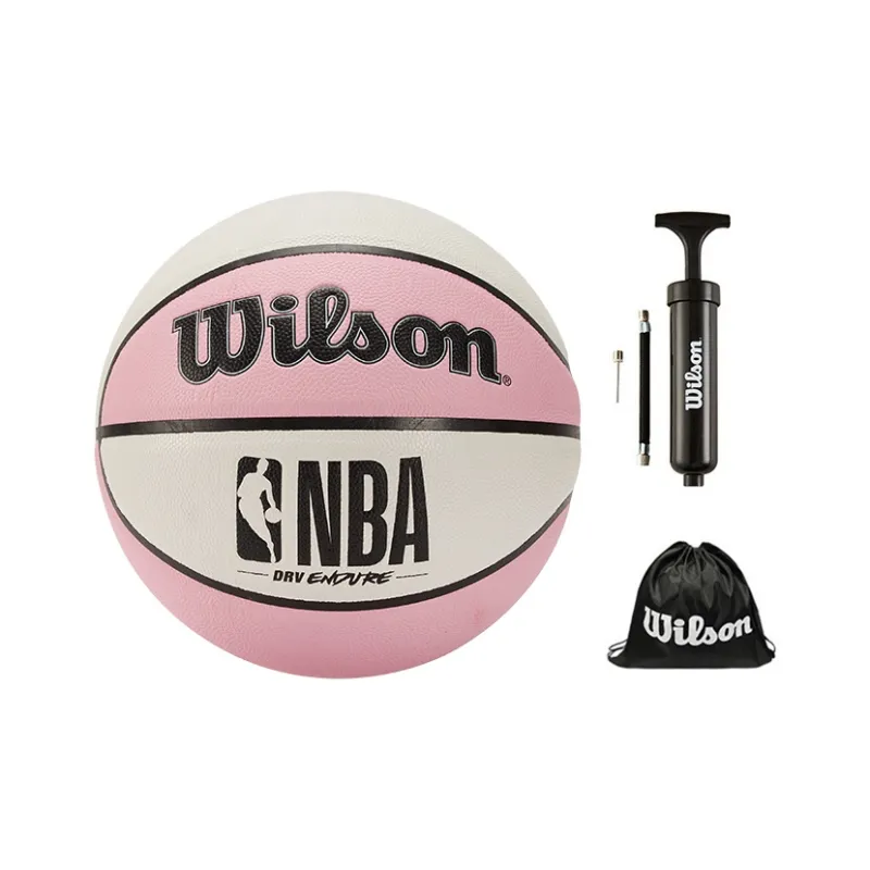Wilson NBA PU Basketball Pink White Patchwork Size 7 Ball Training Unisex-7