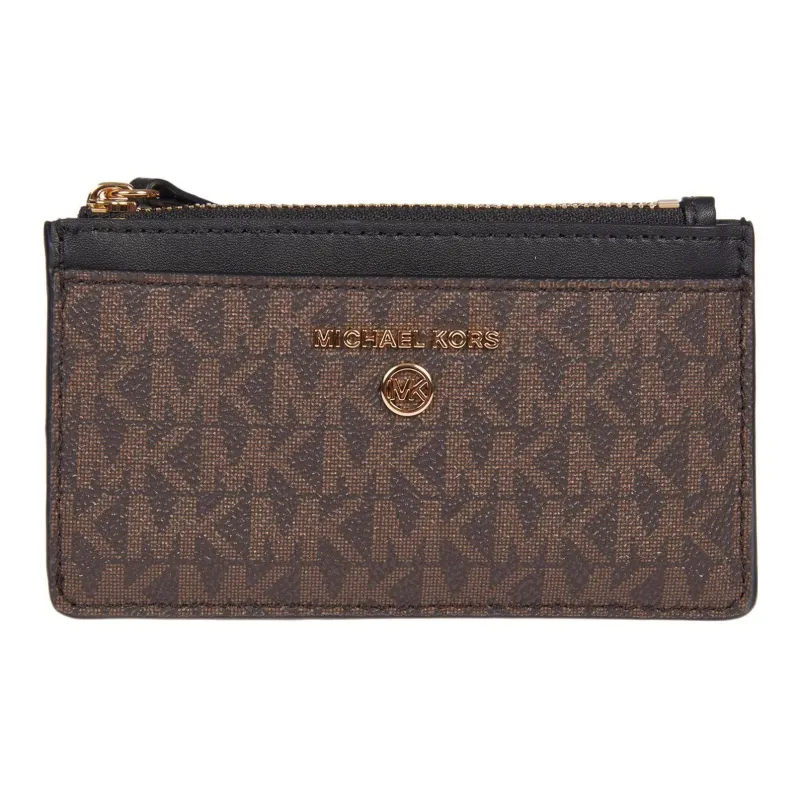MICHAEL KORS MICHAEL KORS Luggage Collection Leather Wallet, Card Holder Men's Brown-0