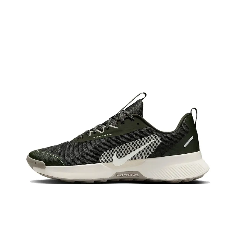 Nike Juniper Trail 3 Slip Resistant Breathable Low Top Trail Running Running Shoes Men's Gray Green-0