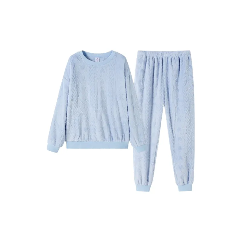 Urban Beauty Pajama Set Women's Light Blue-0