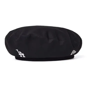 New Era Cotton Berets Unisex Black