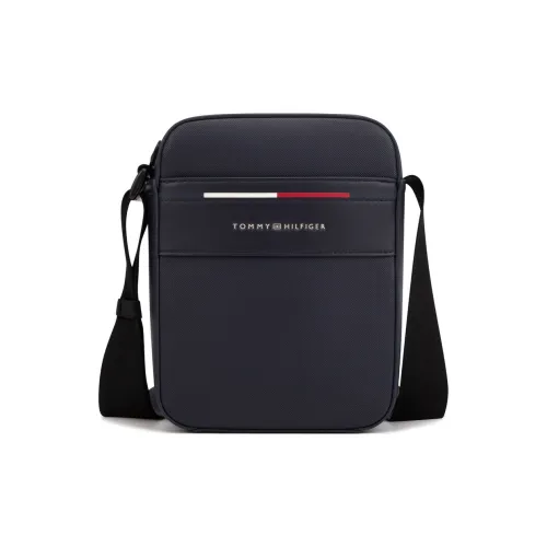 Tommy Hilfiger Artificial Leather Shoulder Bag Crossbody Bag Medium Size Men's Navy Blue
