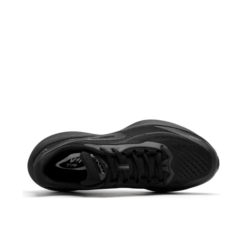 QIAODAN Strong Wind 3TR Running Shoes Men Low Top Black Lightning Gray-3