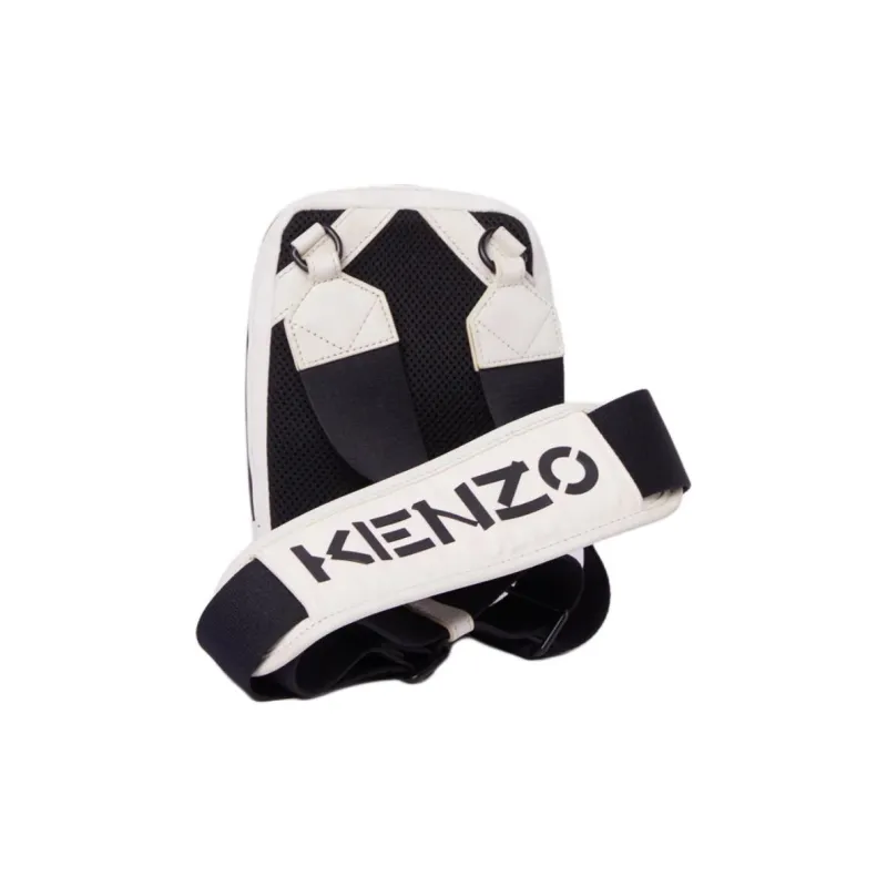 KENZO Nylon Cell Phone Pouch Shoulder Bag Crossbody Bag Men's White-2