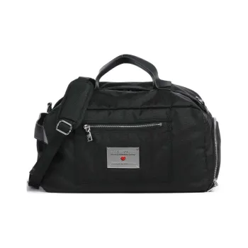LOVE MOSCHINO Recycled Polyester Travel Bag 22L Unisex Black