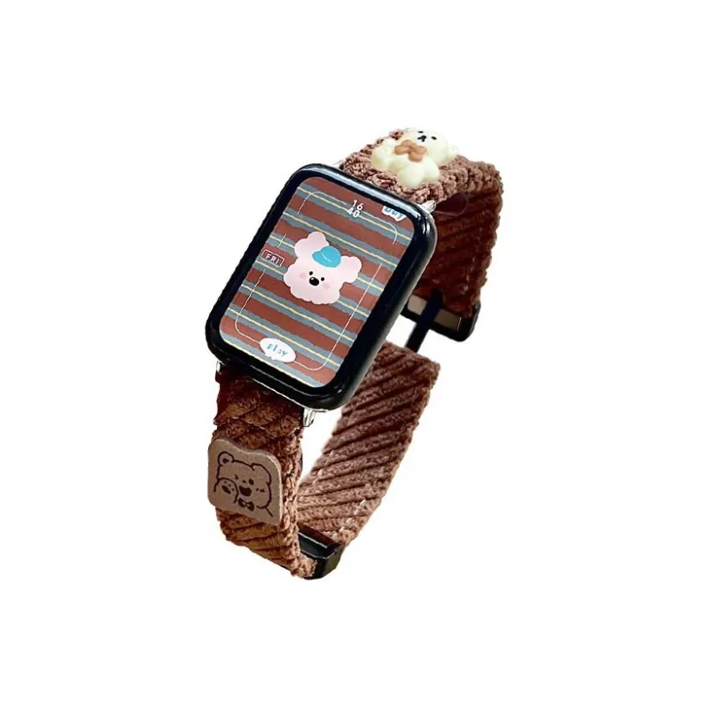Mr. Strap Xiaomi Compatibility Watch Band 145~210mm Corduroy Material-5