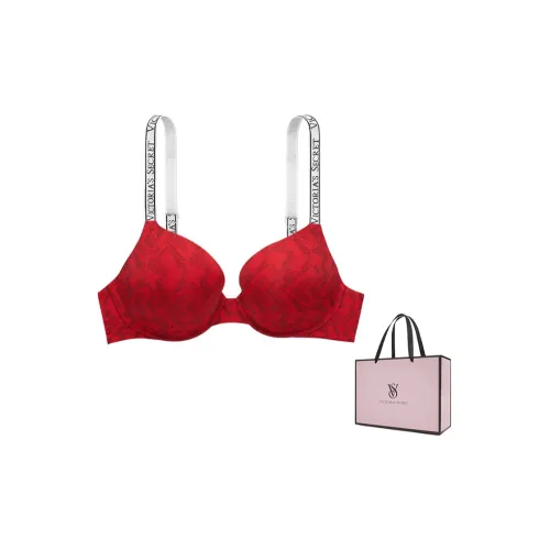 Victoria's Secret Bra Women's Red Snakeskin Print