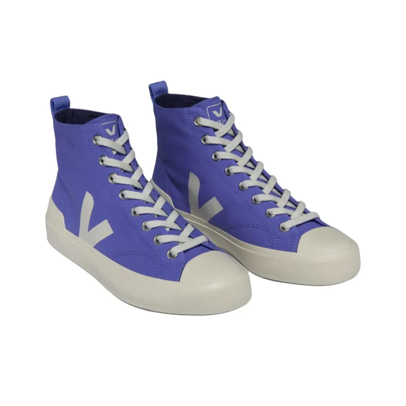 VEJA Wata II High-Top Canvas Shoes Unisex Blue-2