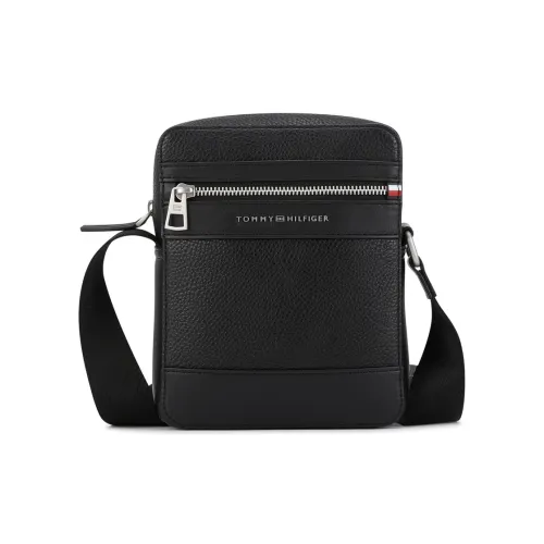 Tommy Hilfiger Artificial Leather Crossbody Bag Medium Size Men's Black