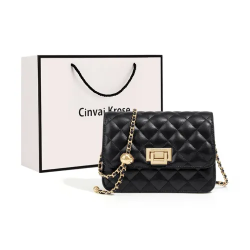 Simvay Clos Cow Leather Patchwork Synthetic Leather Shoulder Bag Crossbody Bag Medium Size Women's Black/Ecru