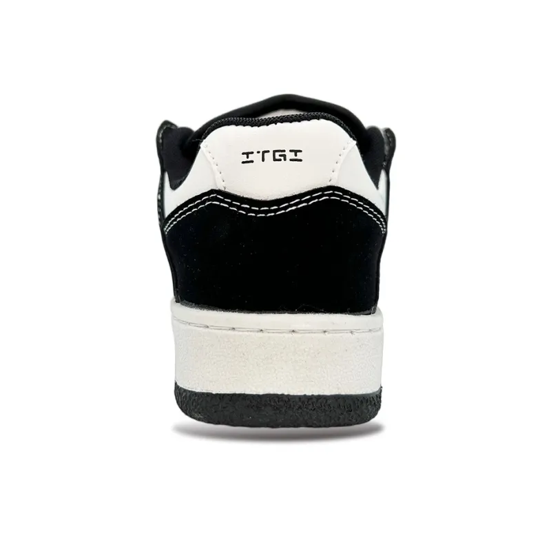 ITGI Slip Resistant Cushioning Low Top Skateboard Shoes Unisex Black-4