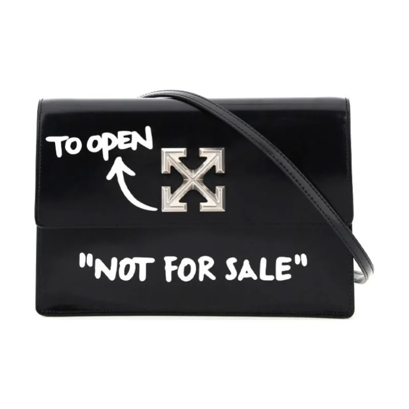OFF WHITE 2.8 Jitney Bag 'NOT For SALE' White/Black-0
