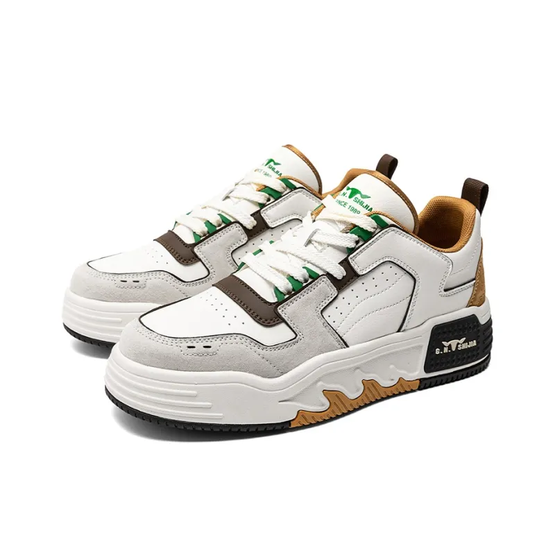 G.N.SHIJIA Lightweight Breathable Height Increasing Low Top Skateboard Shoes Men's-8