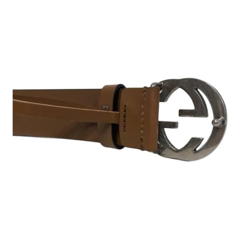 GUCCI - Leather Belts Men's Brown --4