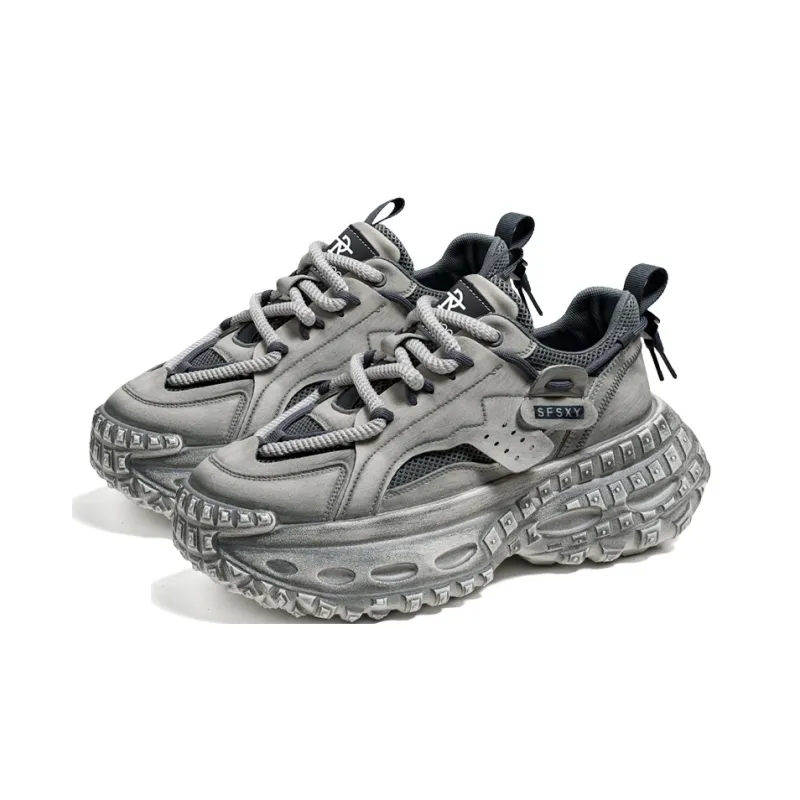 ROBINHOOD Cushioning, Slip Resistant, Abrasion Resistant, Coverage, Height Increasing Low Top Chunky Sneakers Men's Box-3