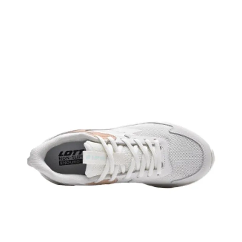 LOTTO Cushioning, Breathable, Lightweight Low Top Running Shoes Women's Ivory White-1