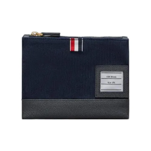 THOM BROWNE· Corduroy Clutch Men's Marine Blue