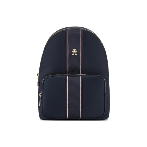 Tommy Hilfiger Polyamide Backpack Large Size Women's Navy Blue