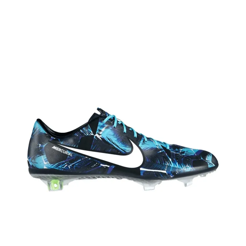 Nike Mercurial Vapor 9 FG Rubber Long Studs Anti Slip Wear Resistant Soccer Shoes Unisex Black White-1