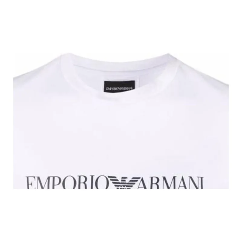 EMPORIO ARMANI Logo print Cotton T shirt-3