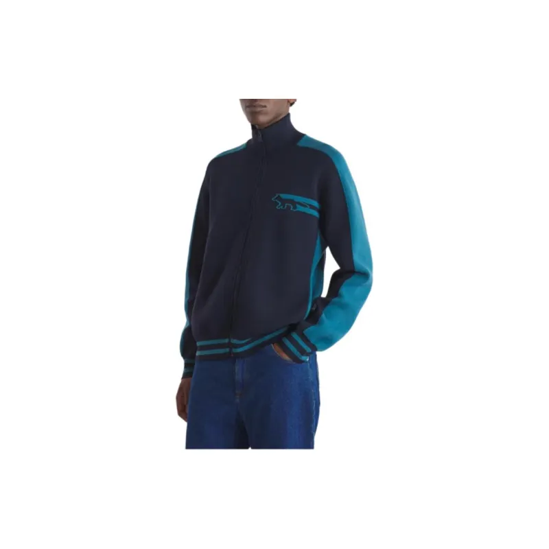 Maison Kitsune Flash Fox Zipped Knit Cardigan-3