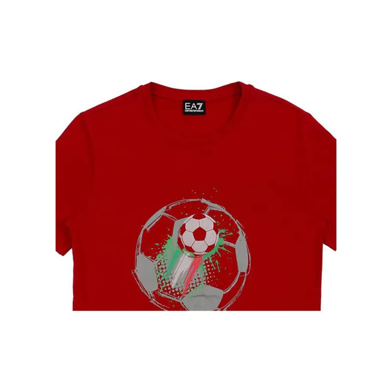 EMPORIO ARMANI EA7 Soccer Jerseys Men Red-1