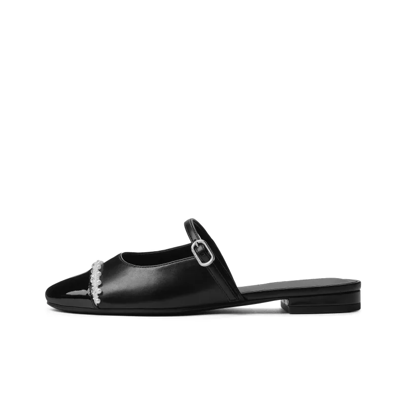 CHARLES&KEITH Composite Sole Slip Resistant Closed Toe Slippers 1.6cm Women's-8