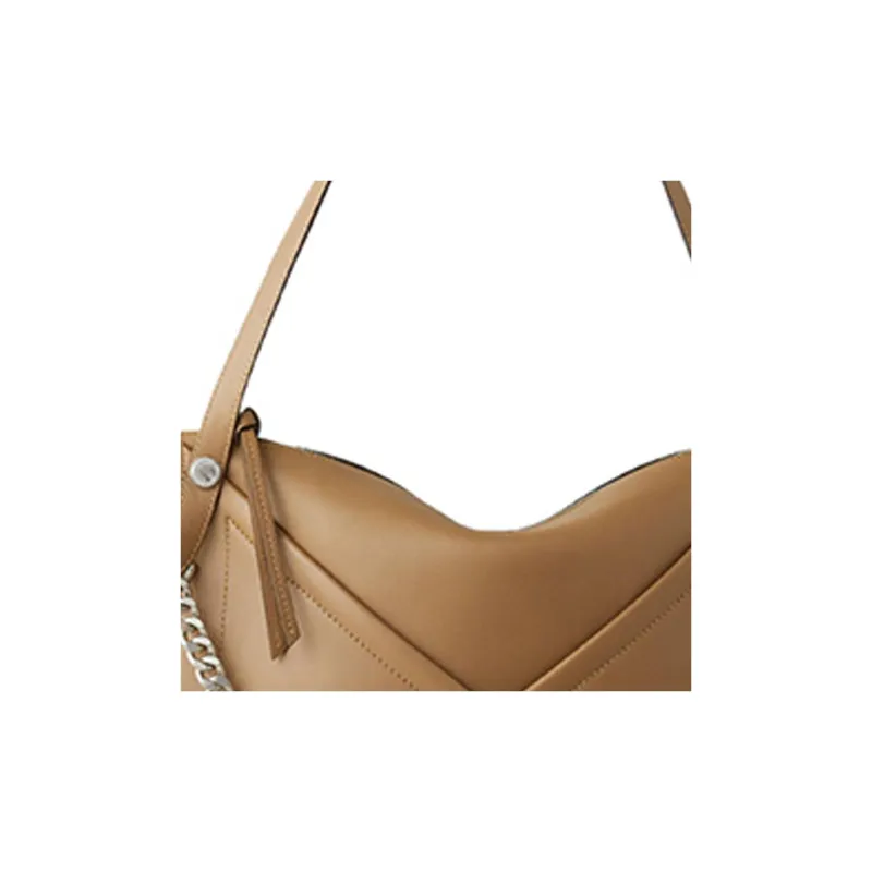 Mulberry Calfskin One Shoulder Handbags Large Size Women's Brown-3