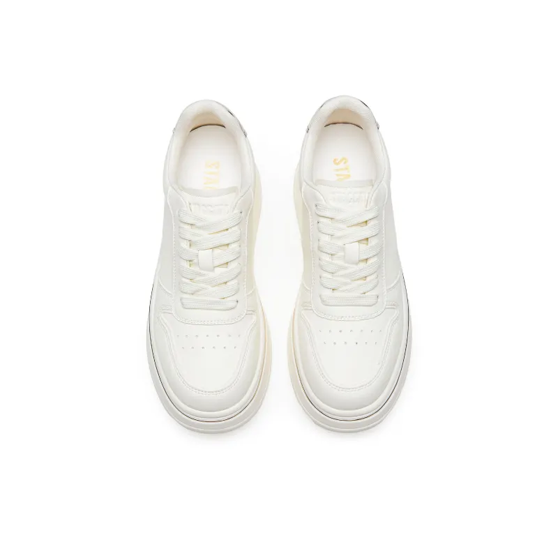 Staccato Coconut Milk Pudding Low Top Skateboard Shoes Women's White-3