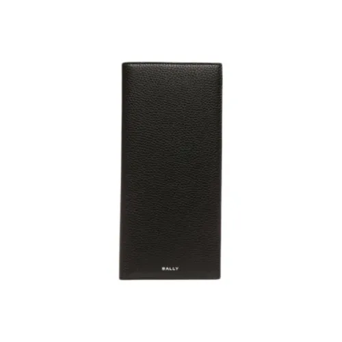 BALLY Code Nylon Fabric Wallet Mens Black