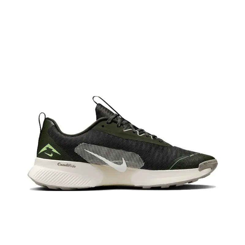 Nike Juniper Trail 3 Slip Resistant Breathable Low Top Trail Running Running Shoes Men's Gray Green-1